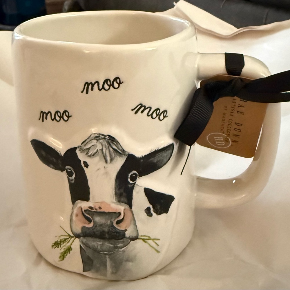 Rae Dunn MOO MOO MOO Mug